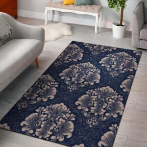 Damask Pattern 1 Rug Sport Decor Gift Floor Decor Living Room Carpet Rug Area Rug - 9ffc31146491