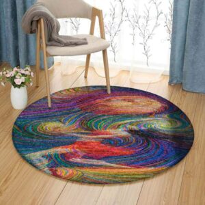 Dancer Round Carpet Floor Rug Living Room Bedroom Decor Round Area Rug Carpet