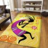 Dancing Figure Kokopelli Rug Sport Decor Gift Floor Decor Living Room Carpet Rug Area Rug - b5abbeb4bf6c