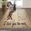 Dancing I Love You The Most Rug Sport Decor Gift Floor Decor Living Room Carpet Rug Area Rug - 1744c53ede27