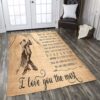 Dancing I Love You The Most Rug Sport Decor Gift Floor Decor Living Room Carpet Rug Area Rug - 060012ae16f0