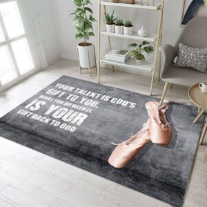 Dancing Your Talent Is Gods Gift Rug Sport Decor Gift Floor Decor Living Room Carpet Rug Area Rug - 2a1cb96a48f1