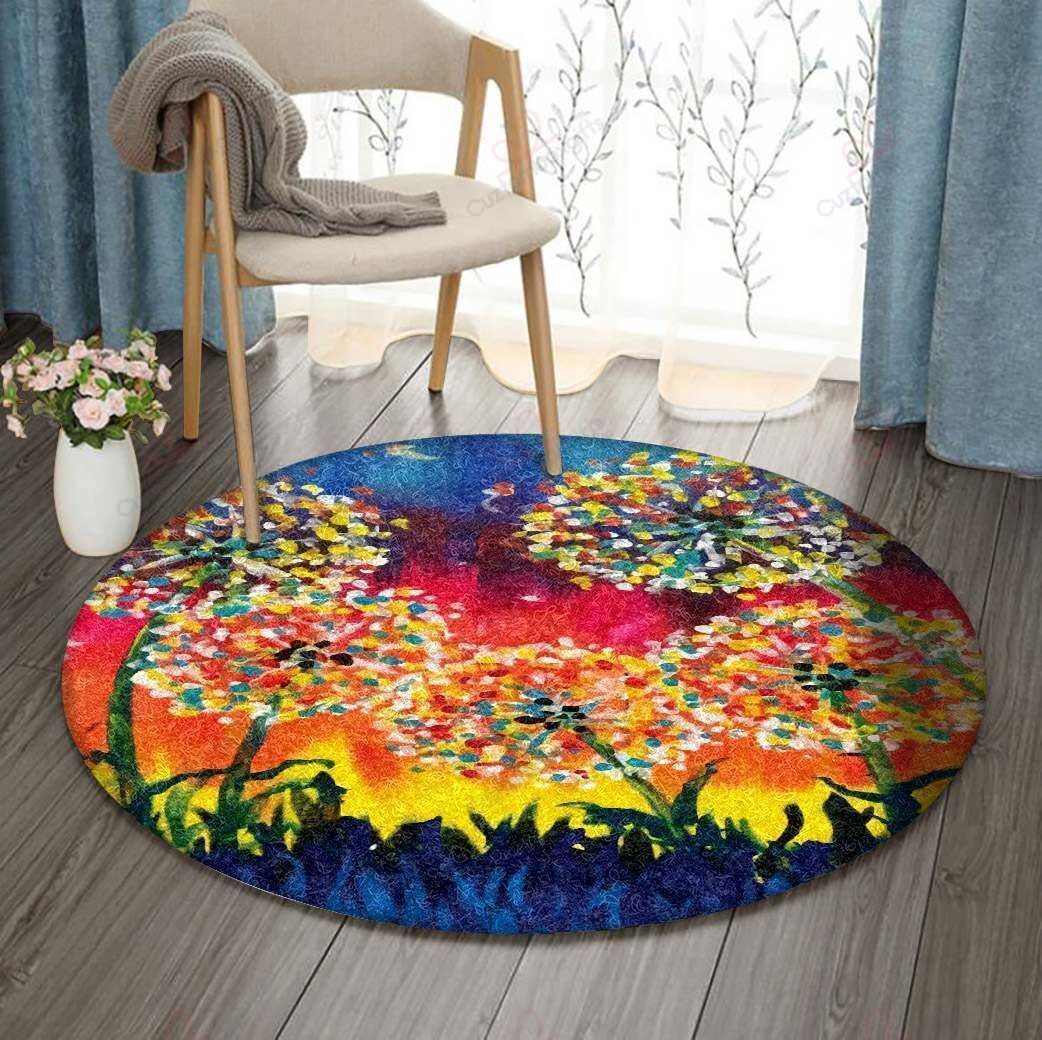 Dandelion 5 Round Carpet Floor Rug Living Room Bedroom Decor Round Area Rug Carpet Dandelion 5 Round Carpet Floor Rug Living Room Bedroom Decor Round Area Rug Carpet