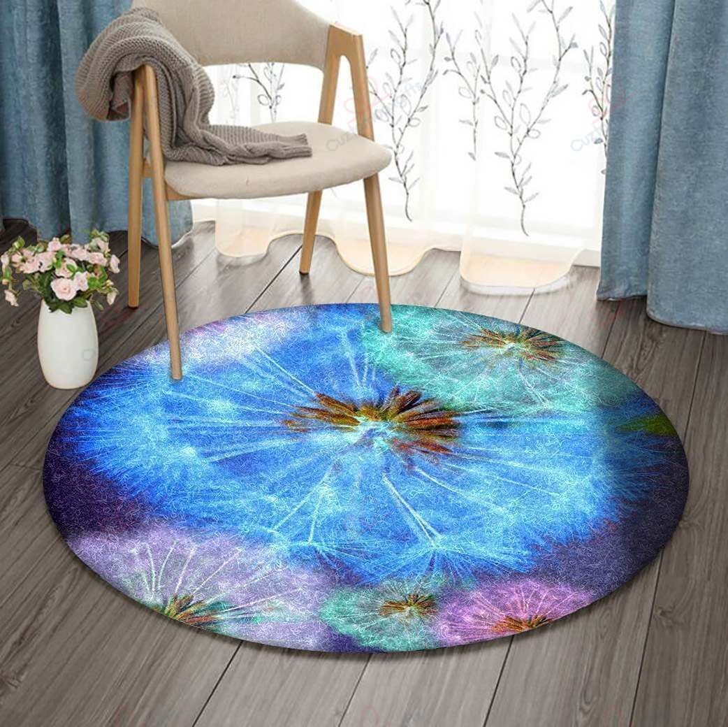 Dandelions Round Carpet Floor Rug Living Room Bedroom Decor Round Area Rug Carpet Dandelions Round Carpet Floor Rug Living Room Bedroom Decor Round Area Rug Carpet