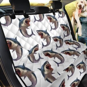 Danger Underwater Great White Shark Car Back Seat Cover Dog Car Seat Covers - eec70c04f531