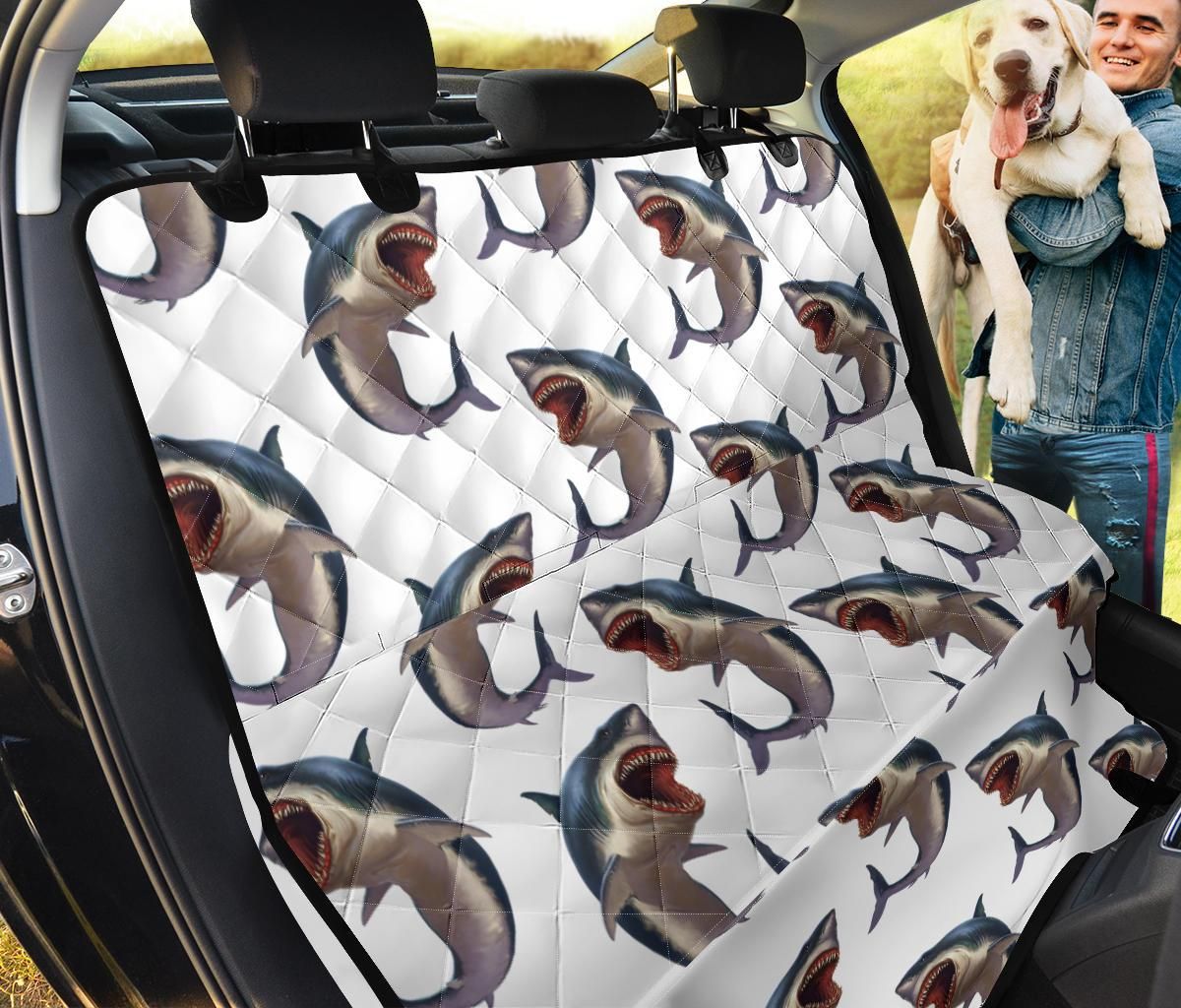 Danger Underwater Great White Shark Car Back Seat Cover Dog Car Seat Covers - eec70c04f531 Danger Underwater Great White Shark Car Back Seat Cover Dog Car Seat Covers - eec70c04f531