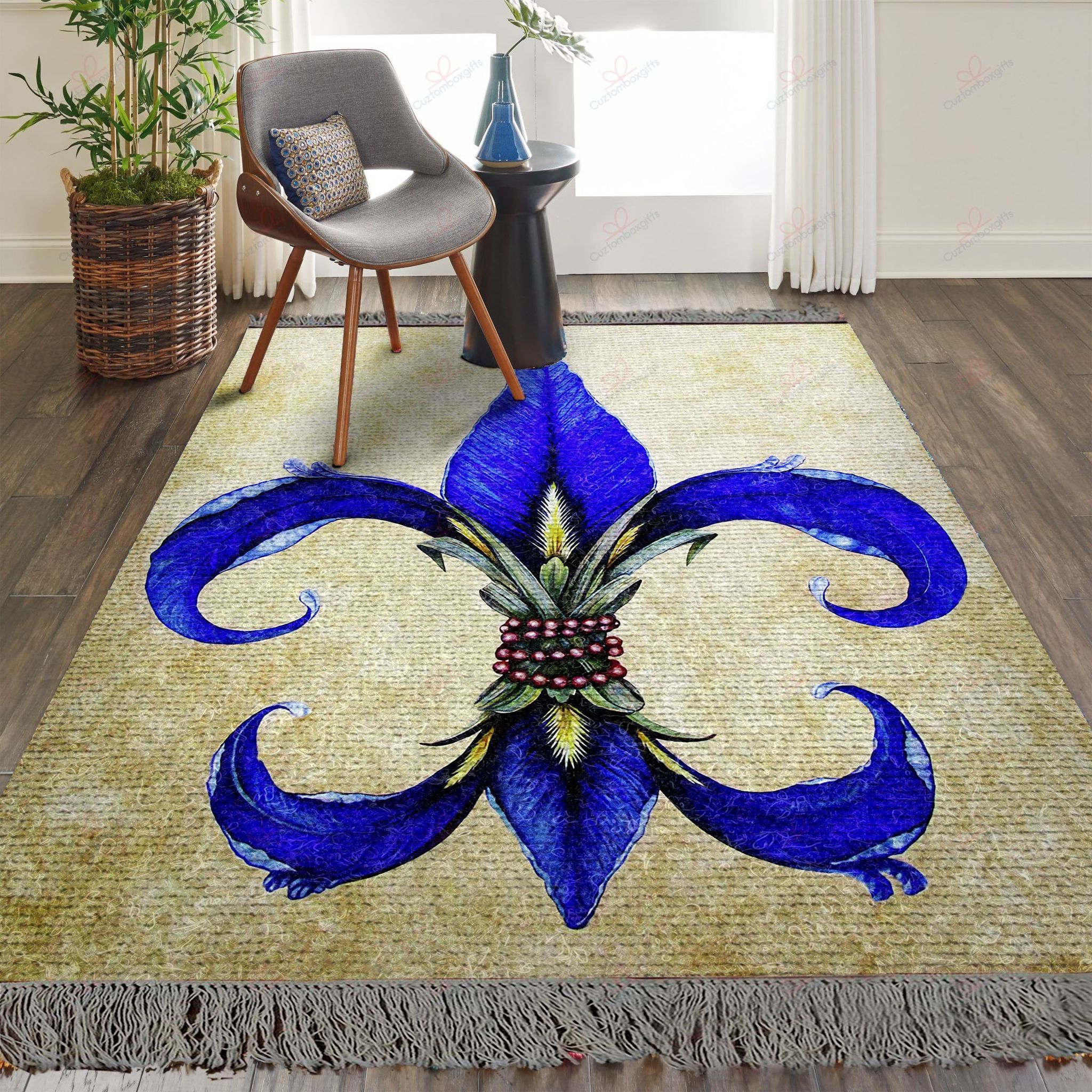 Dark Blue Flower Of New Orleans Fleur De Lys Symbol Of New Orleans Rug Sport Decor Gift Floor Decor Living Room Carpet Rug Area Rug - 8730959beff0 Dark Blue Flower Of New Orleans Fleur De Lys Symbol Of New Orleans Rug Sport Decor Gift Floor Decor Living Room Carpet Rug Area Rug - 8730959beff0
