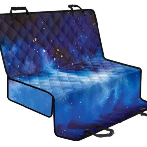 Dark Blue Galaxy Space Print Pet Car Back Seat Cover - cff6885c6bcc
