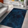 Dark Blue Marble Rug Sport Decor Gift Floor Decor Living Room Carpet Rug Area Rug - 15464882d998