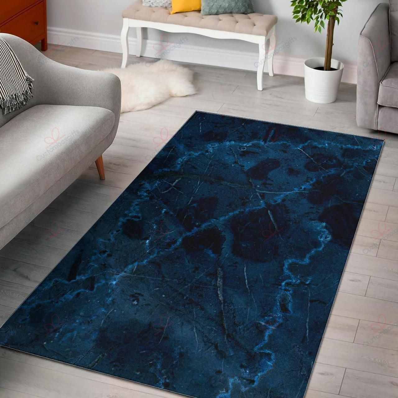 Dark Blue Marble Rug Sport Decor Gift Floor Decor Living Room Carpet Rug Area Rug - 15464882d998 Dark Blue Marble Rug Sport Decor Gift Floor Decor Living Room Carpet Rug Area Rug - 15464882d998