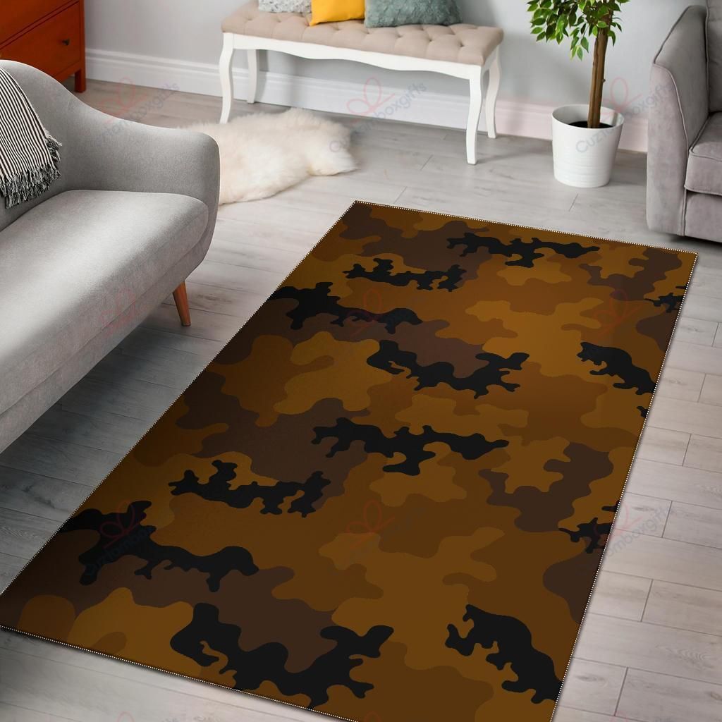 Dark Brown Camouflage Rug Sport Decor Gift Floor Decor Living Room Carpet Rug Area Rug - c1a3079946bc Dark Brown Camouflage Rug Sport Decor Gift Floor Decor Living Room Carpet Rug Area Rug - c1a3079946bc