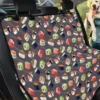 Dark Brown Colorful Japanese Sushi Car Back Seat Cover Dog Car Seat Covers - f2d9b300ca8f