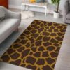 Dark Brown Cow Rug Sport Decor Gift Floor Decor Living Room Carpet Rug Area Rug - 8f289ed31299