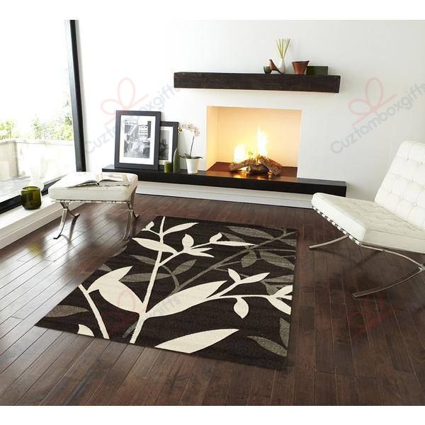 Dark Brown Flower Rug Sport Decor Gift Floor Decor Living Room Carpet Rug Area Rug - 1747ec520827 Dark Brown Flower Rug Sport Decor Gift Floor Decor Living Room Carpet Rug Area Rug - 1747ec520827
