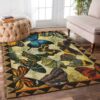 Dark Butterfly Rug Sport Decor Gift Floor Decor Living Room Carpet Rug Area Rug - c8f978ae4b81