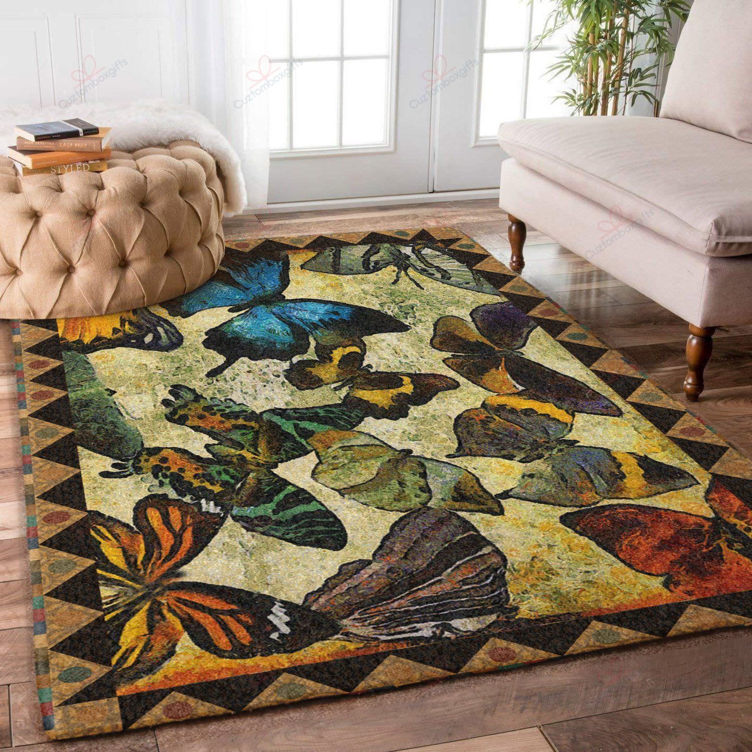 Dark Butterfly Rug Sport Decor Gift Floor Decor Living Room Carpet Rug Area Rug - c8f978ae4b81 Dark Butterfly Rug Sport Decor Gift Floor Decor Living Room Carpet Rug Area Rug - c8f978ae4b81