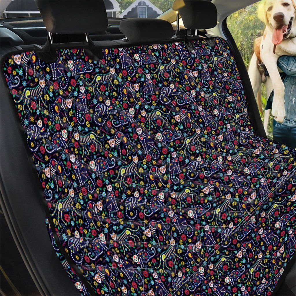 Dark Color Day Of The Dead Calavera Cat Car Back Seat Cover Dog Car Seat Covers - 5c3528d3d1fb Dark Color Day Of The Dead Calavera Cat Car Back Seat Cover Dog Car Seat Covers - 5c3528d3d1fb