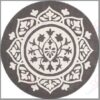 Dark Gray Ivory Medallion Tufted Round Carpet Floor Rug Living Room Bedroom Decor Round Area Rug Carpet