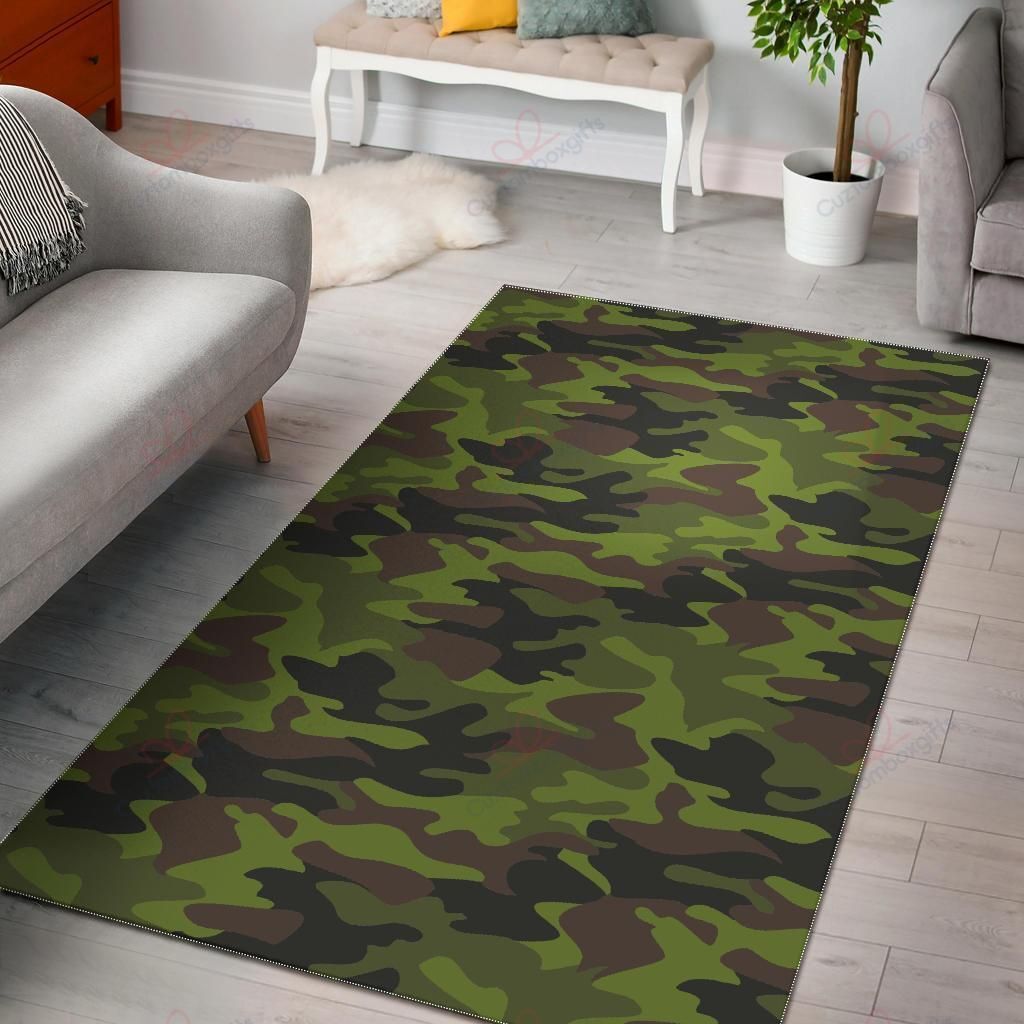 Dark Green And Black Camouflage Rug Sport Decor Gift Floor Decor Living Room Carpet Rug Area Rug - 3eff65a37a2c Dark Green And Black Camouflage Rug Sport Decor Gift Floor Decor Living Room Carpet Rug Area Rug - 3eff65a37a2c