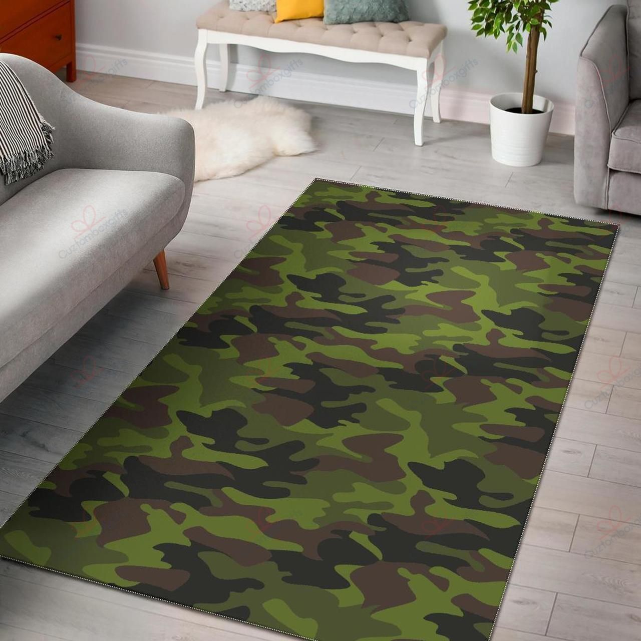 Dark Green And Black Camouflage Rug Sport Decor Gift Floor Decor Living Room Carpet Rug Area Rug - 537e7ee45eb4 Dark Green And Black Camouflage Rug Sport Decor Gift Floor Decor Living Room Carpet Rug Area Rug - 537e7ee45eb4