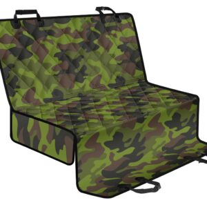 Dark Green And Black Camouflage Print Pet Car Back Seat Cover - 3d6642ad4d40