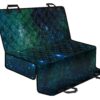 Dark Green Galaxy Space Print Pet Car Back Seat Cover - a378937bd290