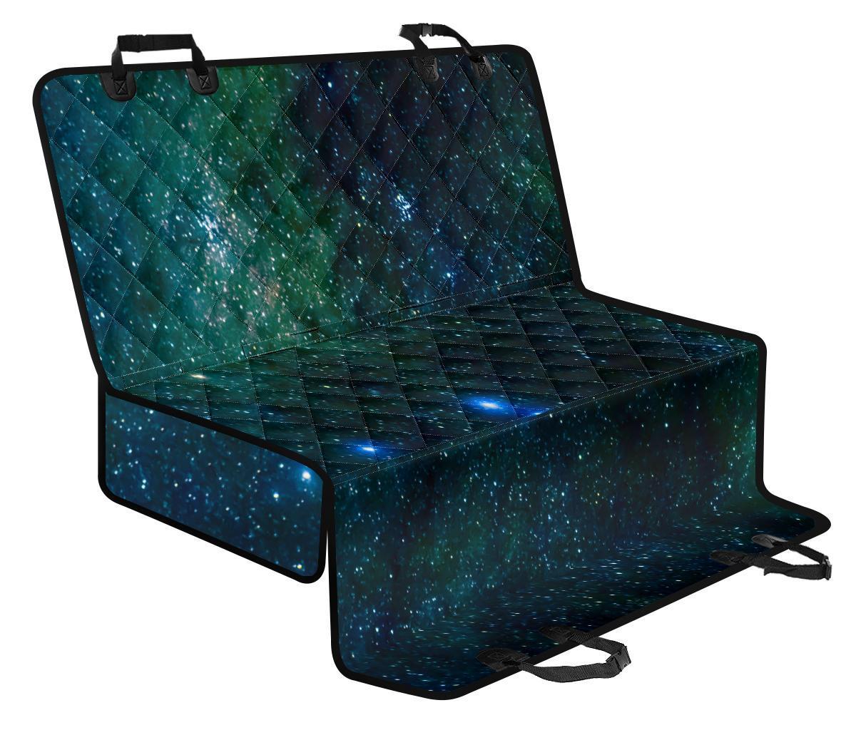 Dark Green Galaxy Space Print Pet Car Back Seat Cover - a378937bd290 Dark Green Galaxy Space Print Pet Car Back Seat Cover - a378937bd290