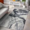 Dark Grey White Marble Rug Sport Decor Gift Floor Decor Living Room Carpet Rug Area Rug - a2d0da26a6b9