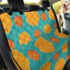 Dark Orange And Gold Marigold On Teal Car Back Seat Cover Dog Car Seat Covers - 62aaee0c7615