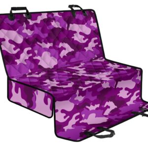 Dark Purple Camouflage Print Pet Car Back Seat Cover - 16a16ec1bde9