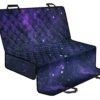 Dark Purple Galaxy Outer Space Print Pet Car Back Seat Cover - 11410424e26a
