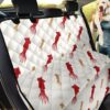 Dark Red And Khaki Giant Squid Pattern Car Back Seat Cover Dog Car Seat Covers - fe8c97ad3038