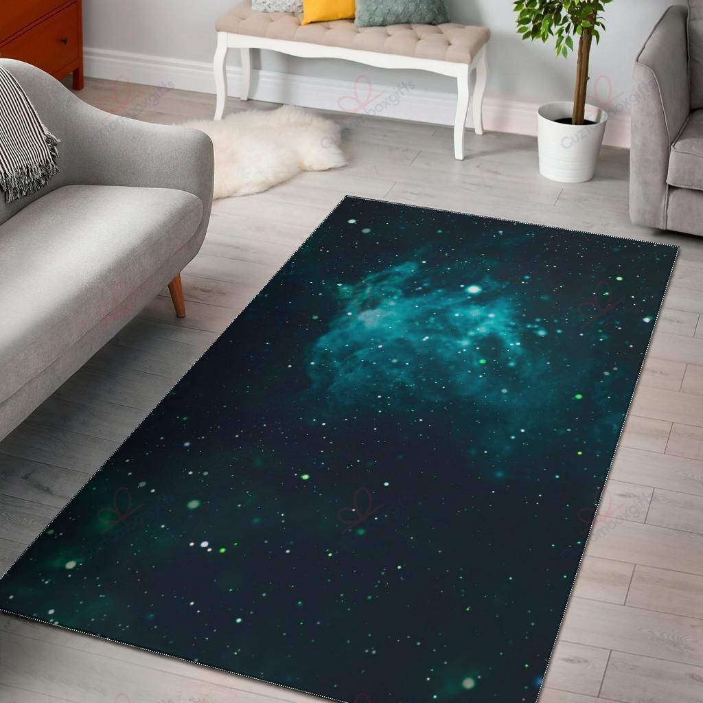 Dark Teal Galaxy Space Rug Sport Decor Gift Floor Decor Living Room Carpet Rug Area Rug - c694e5d9d19f Dark Teal Galaxy Space Rug Sport Decor Gift Floor Decor Living Room Carpet Rug Area Rug - c694e5d9d19f