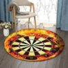 Dart Board Round Carpet Floor Rug Living Room Bedroom Decor Round Area Rug Carpet