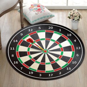 Dart Round Carpet Floor Rug Living Room Bedroom Decor Round Area Rug Carpet