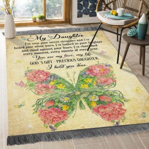 Daughter I Hold You Dear Rug Sport Decor Gift Floor Decor Living Room Carpet Rug Area Rug - 5a49944bdd0e