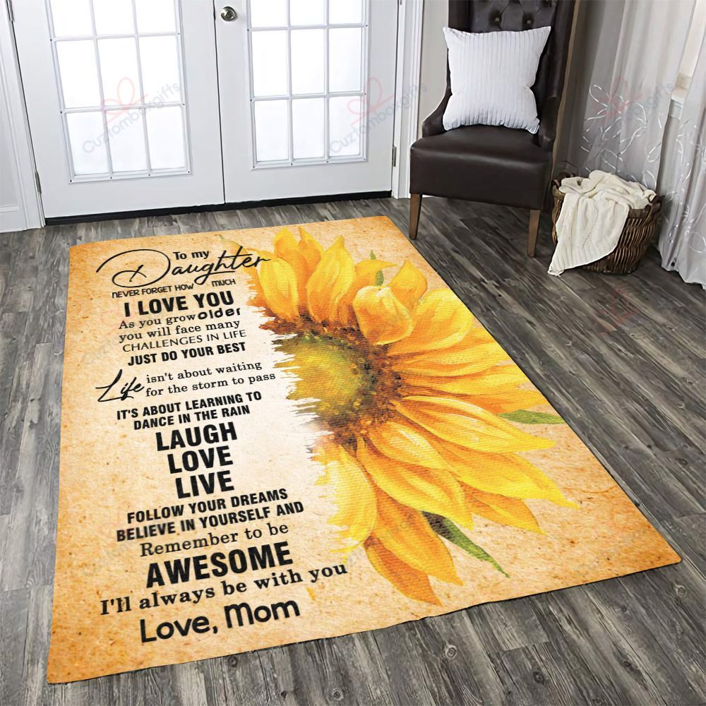 Daughter Mom Never Forget That I Love You Rug Sport Decor Gift Floor Decor Living Room Carpet Rug Area Rug - e7a9f3e5fae3 Daughter Mom Never Forget That I Love You Rug Sport Decor Gift Floor Decor Living Room Carpet Rug Area Rug - e7a9f3e5fae3