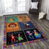 Day Of The Dead Couple Rug Sport Decor Gift Floor Decor Living Room Carpet Rug Area Rug - f0ea852ffe67