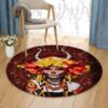 Day Of The Dead Round Carpet Floor Rug Living Room Bedroom Decor Round Area Rug Carpet
