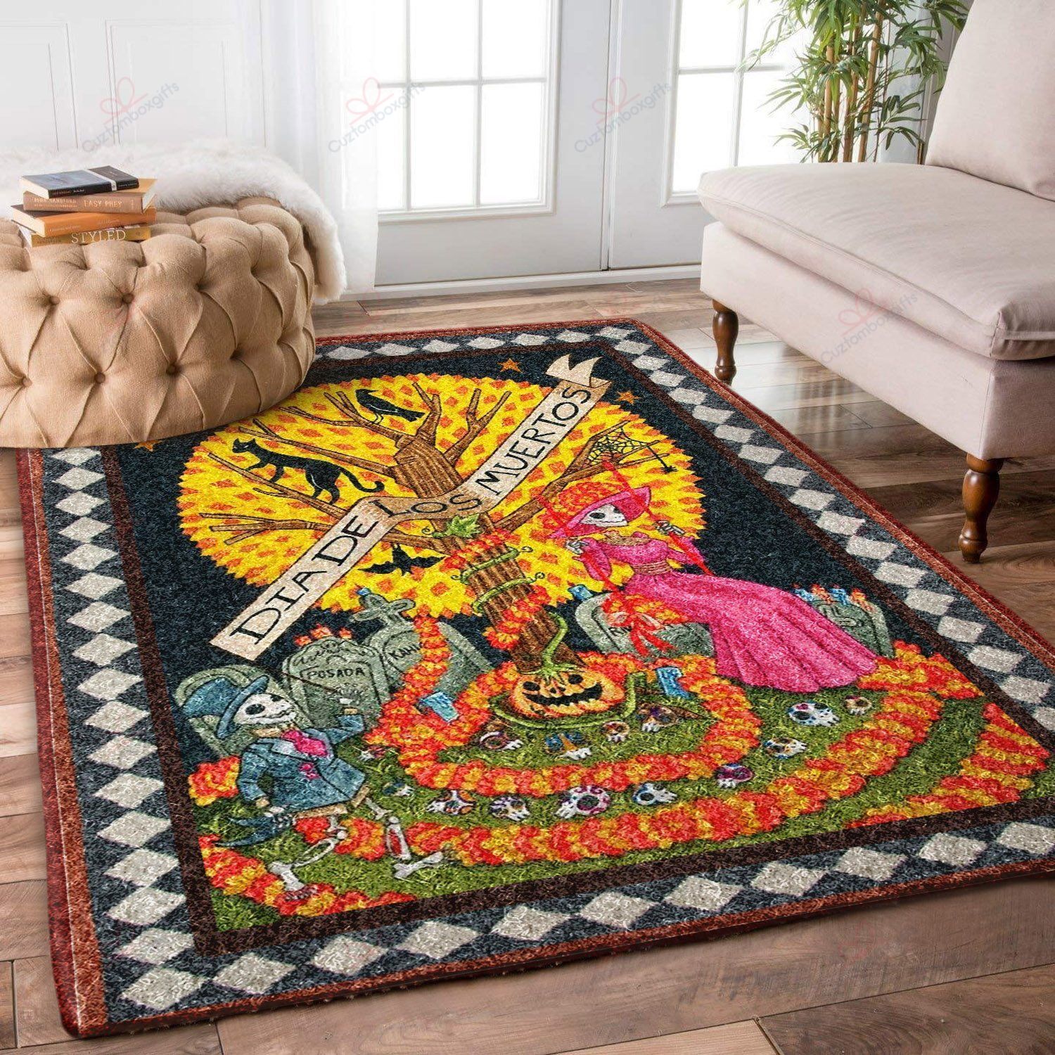 Day Of The Dead Rug Sport Decor Gift Floor Decor Living Room Carpet Rug Area Rug - 14eca8d396a3 Day Of The Dead Rug Sport Decor Gift Floor Decor Living Room Carpet Rug Area Rug - 14eca8d396a3