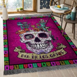 Day Of The Dead Rug Sport Decor Gift Floor Decor Living Room Carpet Rug Area Rug - b4ddf7e4fc39