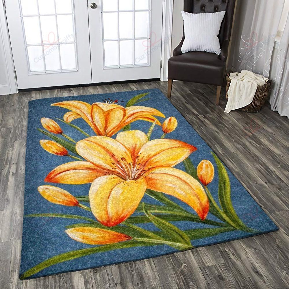 Daylily Flower Rug Sport Decor Gift Floor Decor Living Room Carpet Rug Area Rug - d7906b3773fc Daylily Flower Rug Sport Decor Gift Floor Decor Living Room Carpet Rug Area Rug - d7906b3773fc
