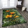 Daylily Flowers Rug Sport Decor Gift Floor Decor Living Room Carpet Rug Area Rug - 35113e0fb737
