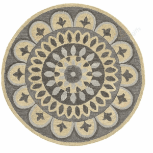 Dazzle Gray Round Carpet Floor Rug Living Room Bedroom Decor Round Area Rug Carpet