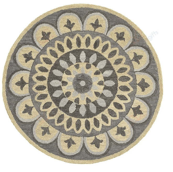 Dazzle Gray Round Carpet Floor Rug Living Room Bedroom Decor Round Area Rug Carpet Dazzle Gray Round Carpet Floor Rug Living Room Bedroom Decor Round Area Rug Carpet