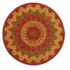 Dazzle Rust Round Carpet Floor Rug Living Room Bedroom Decor Round Area Rug Carpet