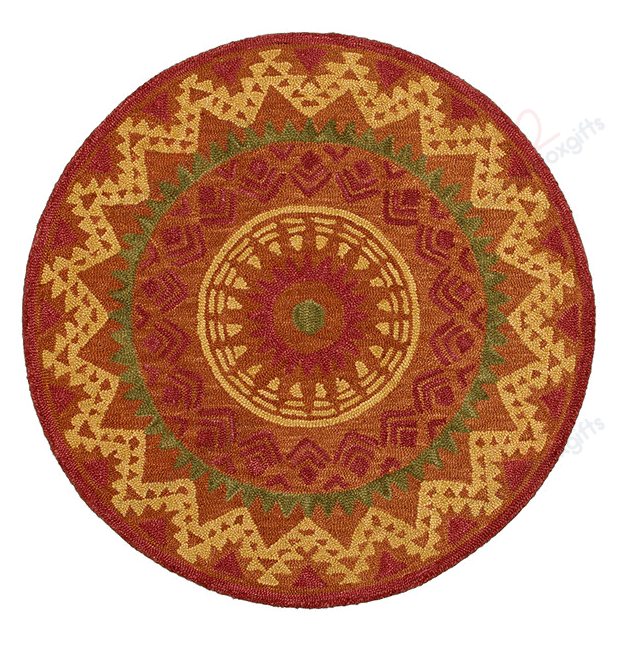 Dazzle Rust Round Carpet Floor Rug Living Room Bedroom Decor Round Area Rug Carpet Dazzle Rust Round Carpet Floor Rug Living Room Bedroom Decor Round Area Rug Carpet