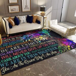 Dear Student I Believe In You Teacher 1 Rug Sport Decor Gift Floor Decor Living Room Carpet Rug Area Rug - d584e7459422
