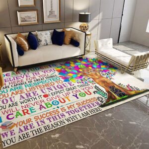 Dear Student I Believe In You Teacher Rug Sport Decor Gift Floor Decor Living Room Carpet Rug Area Rug - be55078c6230
