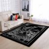 Death Card Rug Sport Decor Gift Floor Decor Living Room Carpet Rug Area Rug - 8789c535a6c8